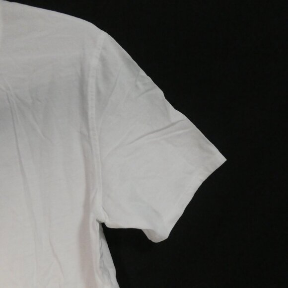 BLACK BROWN 1826 Super Soft Tee | medium | White Cotton V-Neck Short Sleeve Tee - Picture 10 of 12